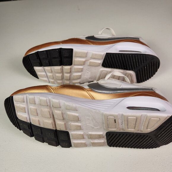 Nike Air Max 90 SC Womens Size 9.5 (CW4554-107) White/Metallic Gold/Silver - Picture 5 of 11